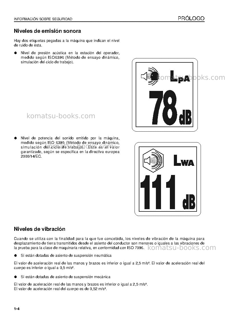 Komatsu d155ax-6jpn-for eu Manual de operación cover Page 6 Komatsu d155ax-6jpn-for eu Manual de operación cover Page 6