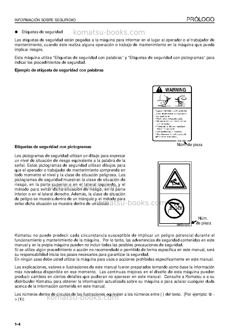 Komatsu d375a-5jpn-e0 Manual de operación cover Page 6