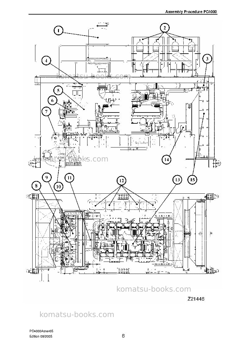 Komatsu pc4000-6deu Field assembly manual cover Page 6