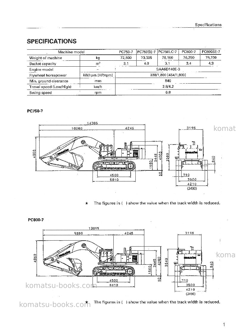 Komatsu pc750lc-7jpn Field assembly manual cover Page 6 Komatsu pc750lc-7jpn Field assembly manual cover Page 6