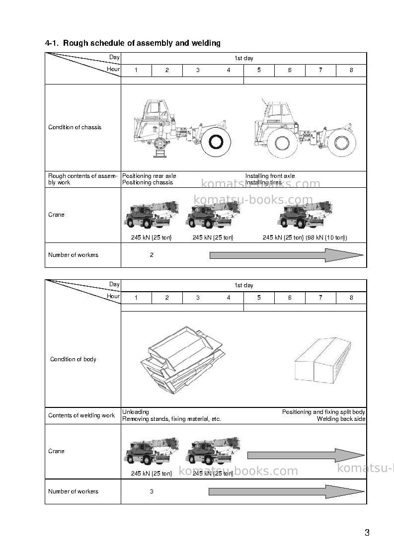 Komatsu hd465-7jpn-e0 Field assembly manual cover Page 6
