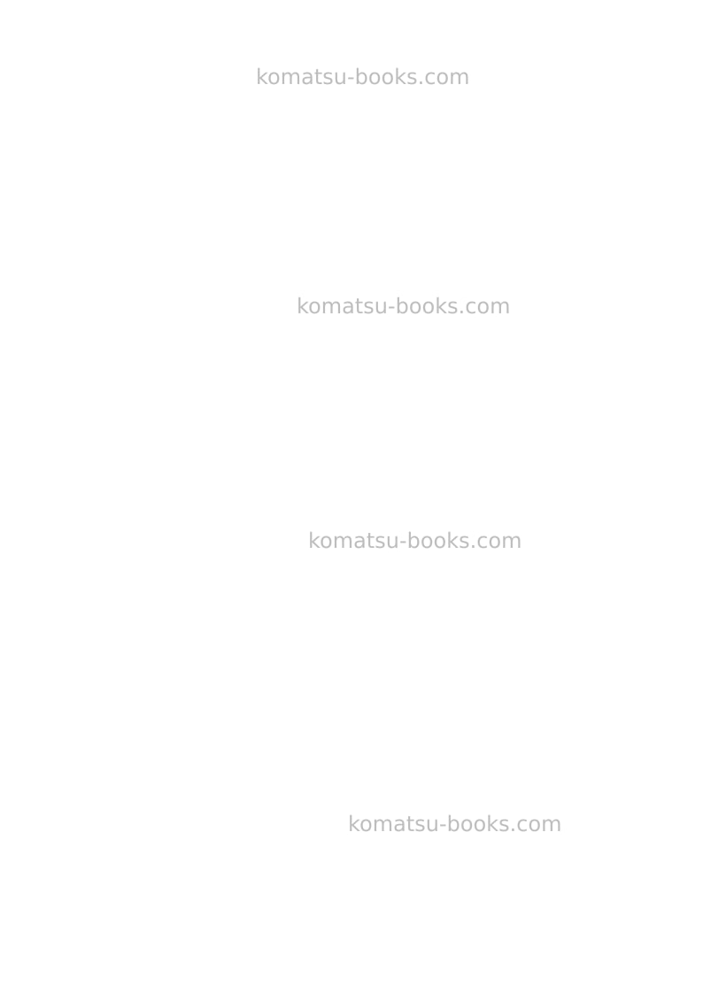 Komatsu d155ax-6jpn Field assembly manual cover Page 6 Komatsu d155ax-6jpn Field assembly manual cover Page 6