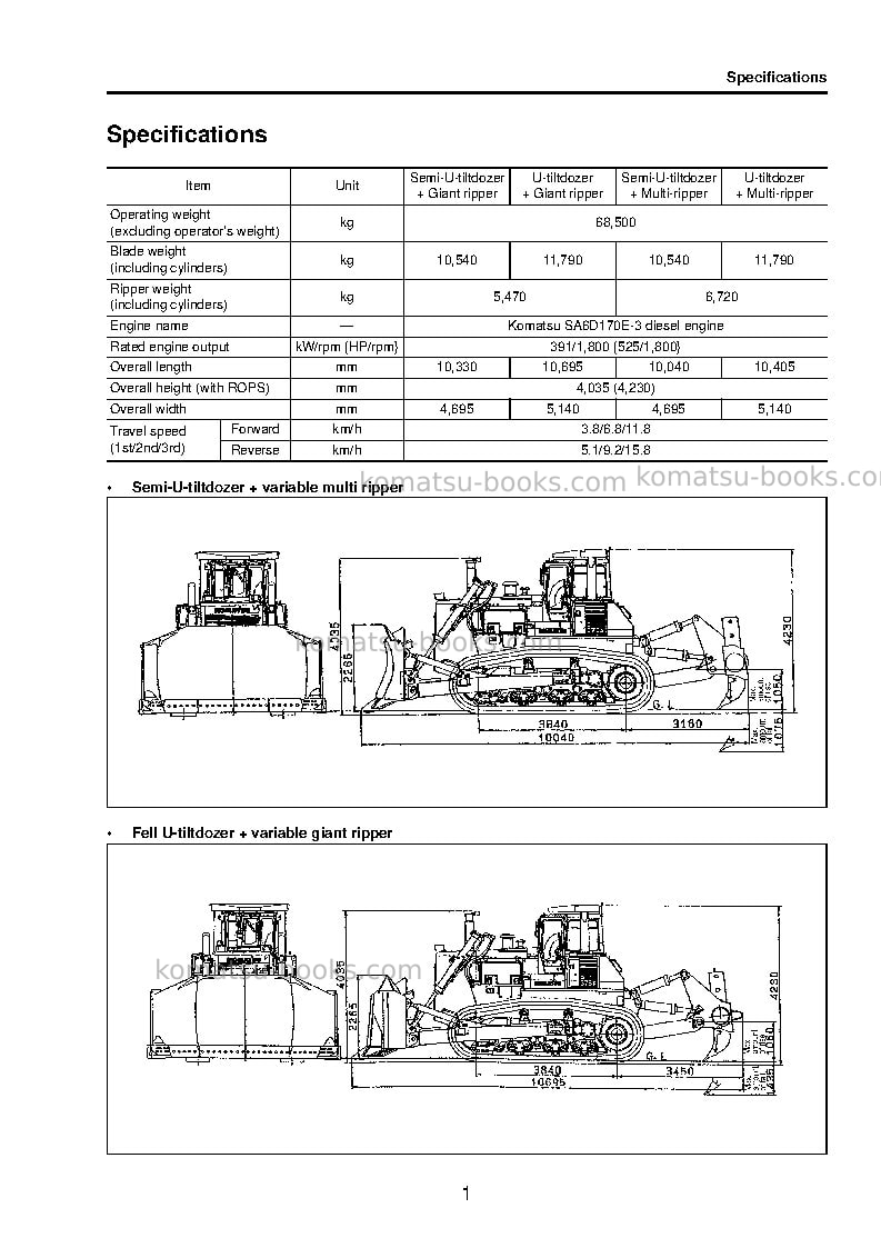 Komatsu d375a-5jpn Field assembly manual cover Page 6