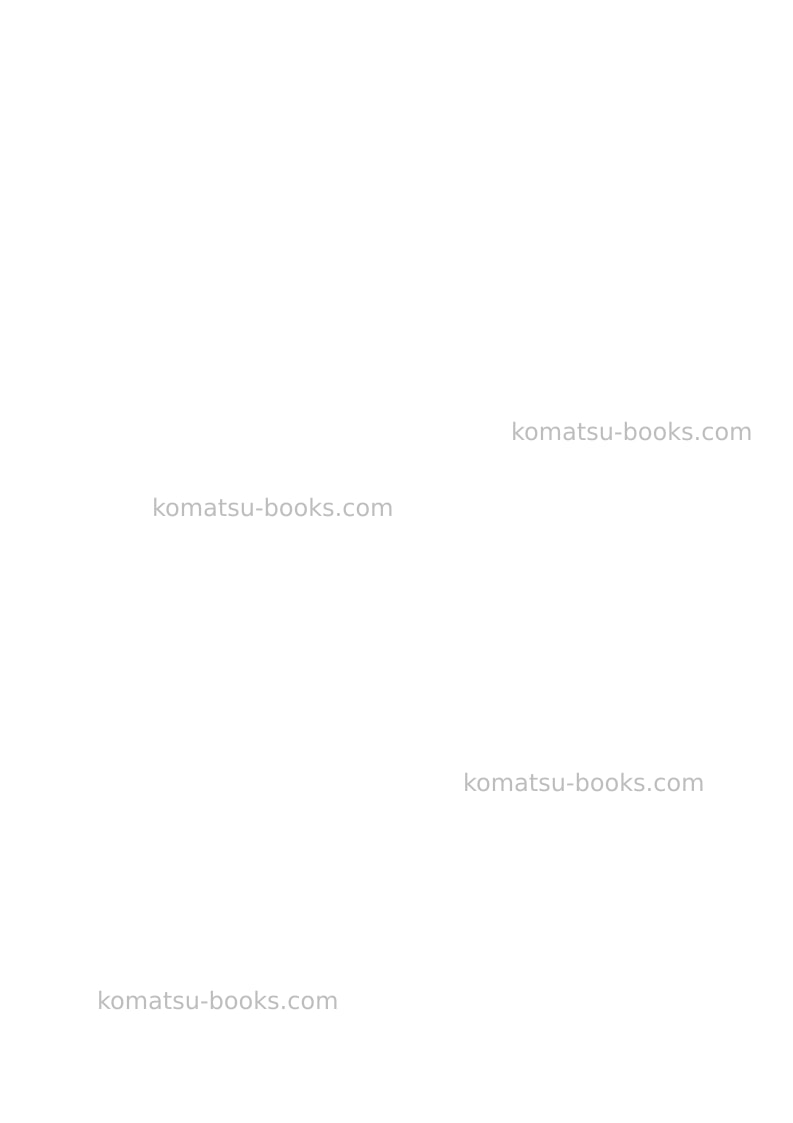 Komatsu d375a-6jpn-r Field assembly manual cover Page 6