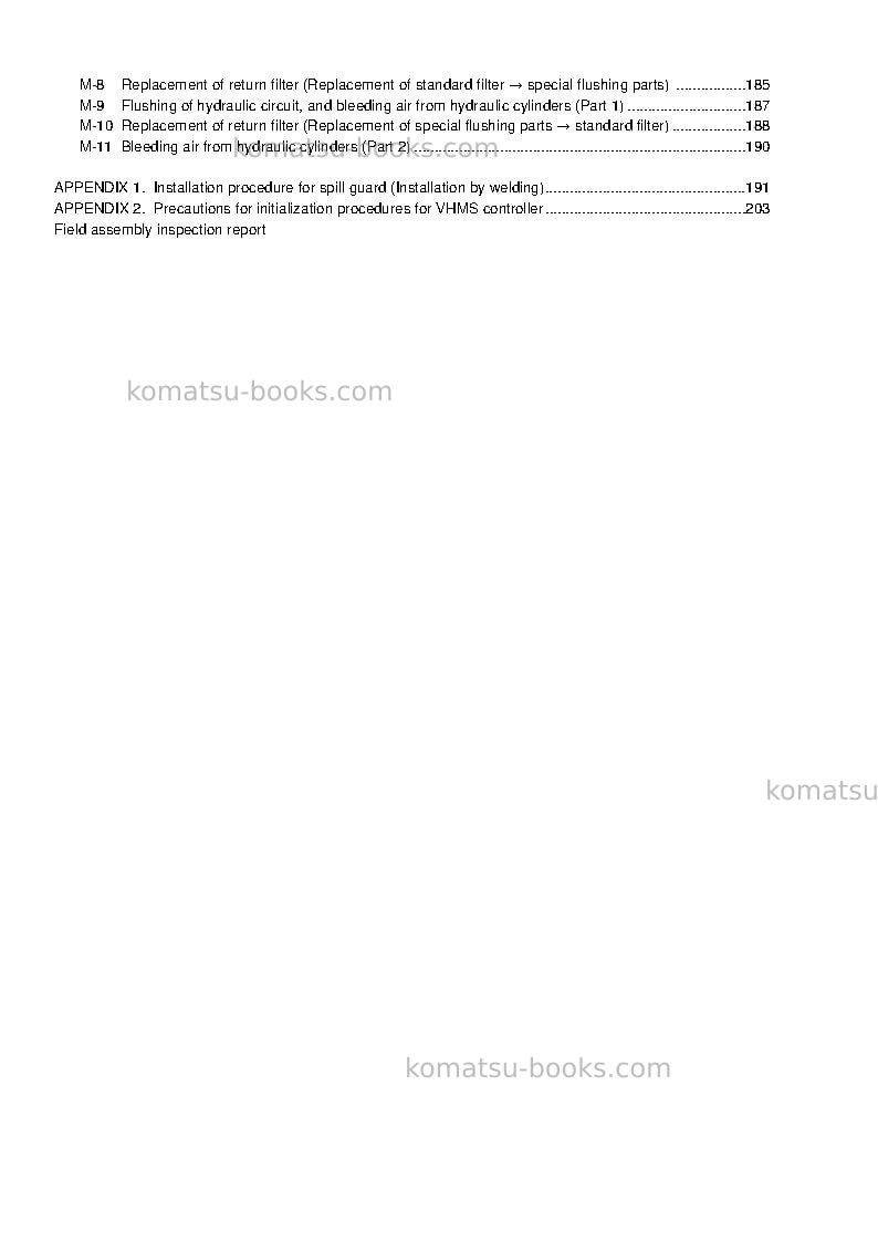 Komatsu d375a-6jpn-mining spec. Repair & maintenance cover Page 6 Komatsu d375a-6jpn-mining spec. Repair & maintenance cover Page 6