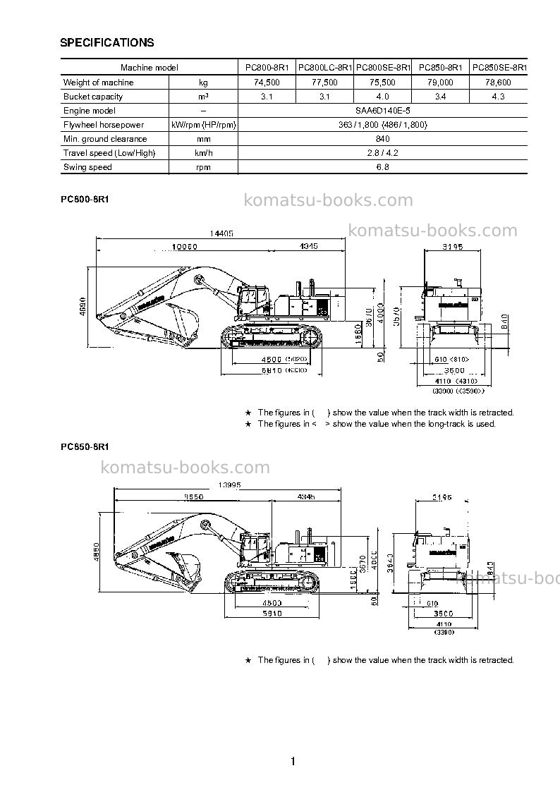 Komatsu pc850se-8jpn-r1 Field assembly manual cover Page 6 Komatsu pc850se-8jpn-r1 Field assembly manual cover Page 6