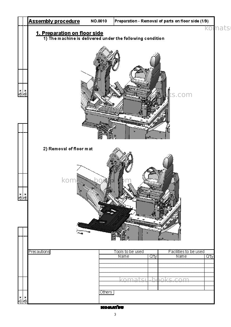Komatsu gd755-5jpn-r Field assembly manual cover Page 6