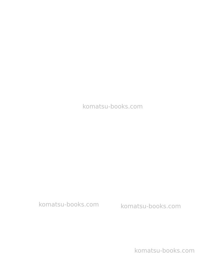 Komatsu d375a-8jpn Field assembly manual cover Page 6 Komatsu d375a-8jpn Field assembly manual cover Page 6