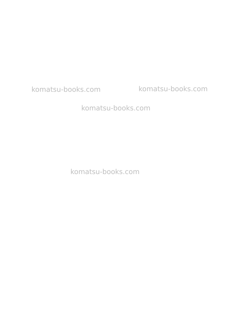 Komatsu hm400-5jpn Field assembly manual cover Page 6 Komatsu hm400-5jpn Field assembly manual cover Page 6