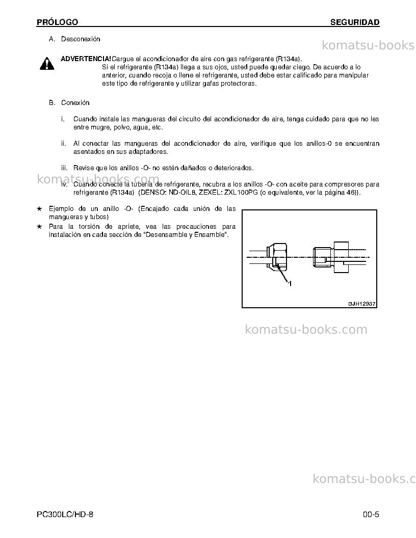 Komatsu pc300hd-8usa Reparación y mantenimiento cover Page 6