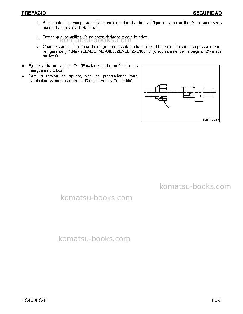 Komatsu pc400lc-8usa Reparación y mantenimiento cover Page 6