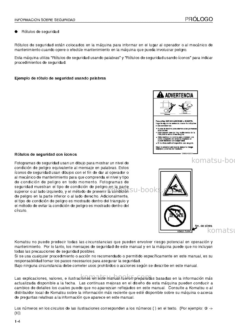 Komatsu pc200lc-8usa Manual de operación cover Page 6