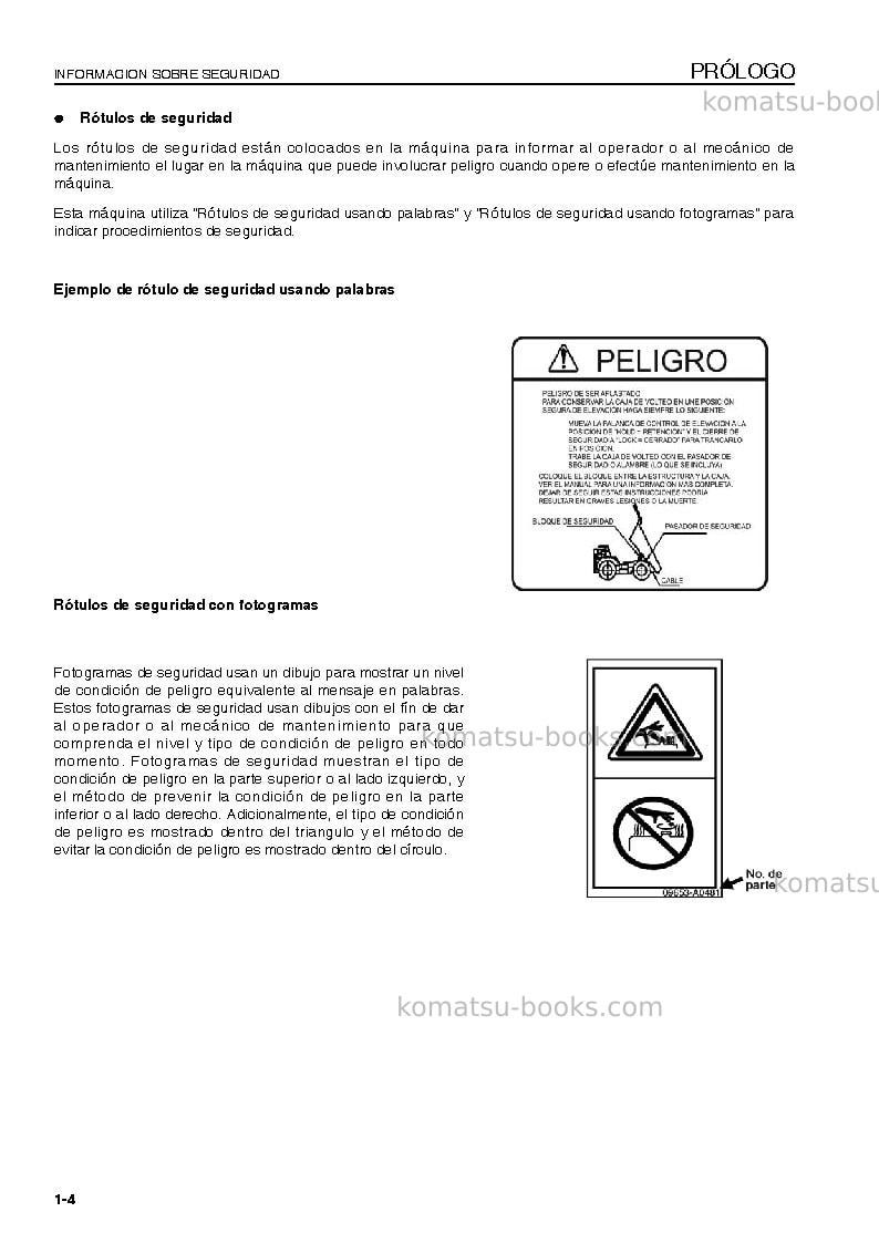Komatsu hd785-7jpn Manual de operación cover Page 6 Komatsu hd785-7jpn Manual de operación cover Page 6