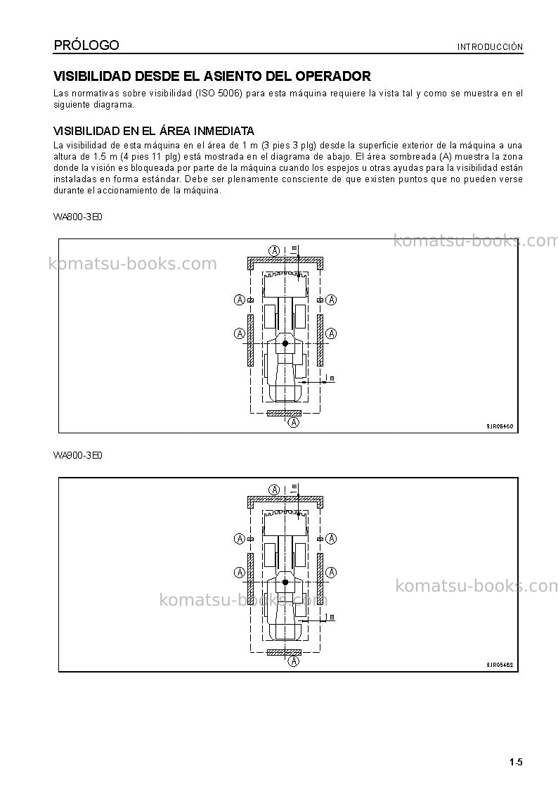Komatsu wa800-3jpn-e0 Manual de operación cover Page 6 Komatsu wa800-3jpn-e0 Manual de operación cover Page 6