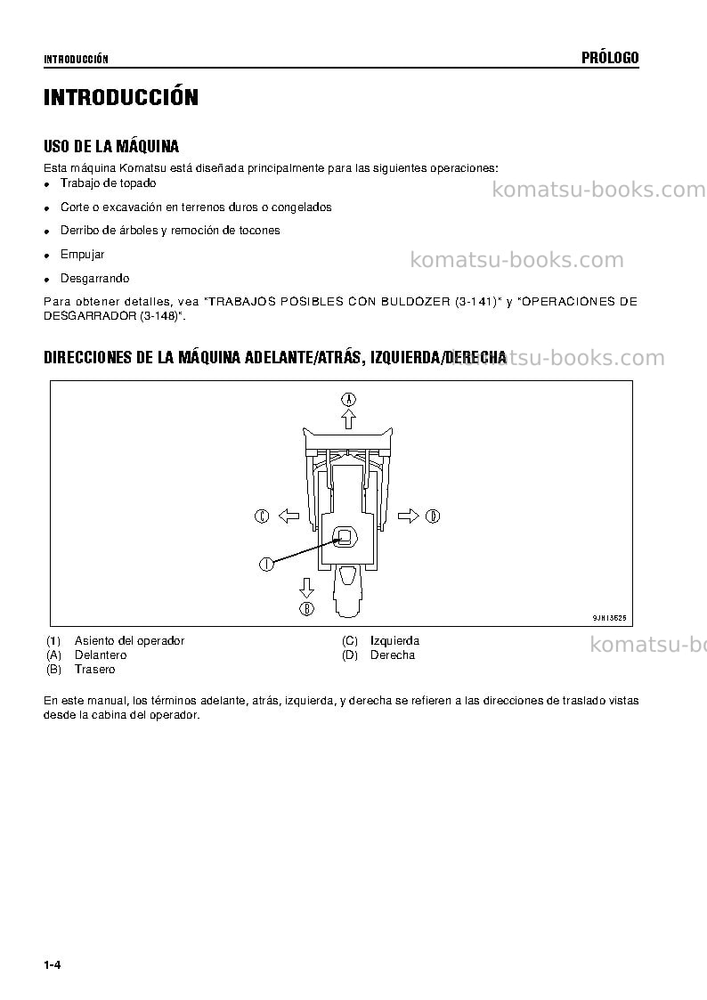Komatsu d475a-5jpn-e0 Manual de operación cover Page 6