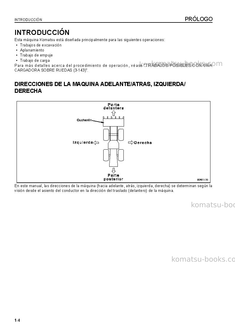 Komatsu wa500-6jpn-r Manual de operación cover Page 6 Komatsu wa500-6jpn-r Manual de operación cover Page 6