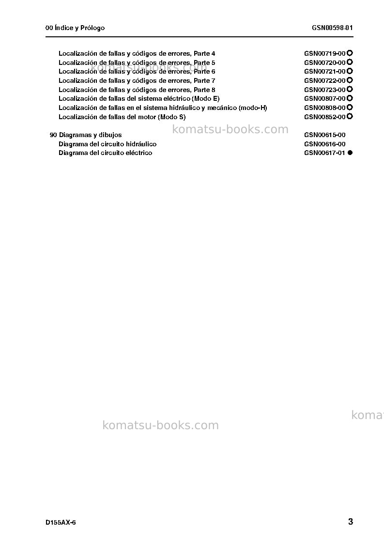 Komatsu d155ax-6jpn Reparación y mantenimiento cover Page 6