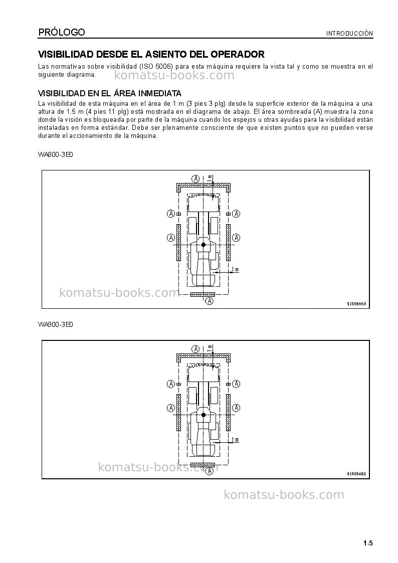 Komatsu wa800-3jpn-e0 Manual de operación cover Page 6 Komatsu wa800-3jpn-e0 Manual de operación cover Page 6