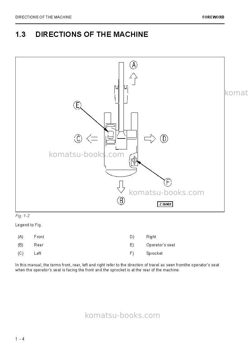 Komatsu pc3000-6deu Operation manual cover Page 6 Komatsu pc3000-6deu Operation manual cover Page 6