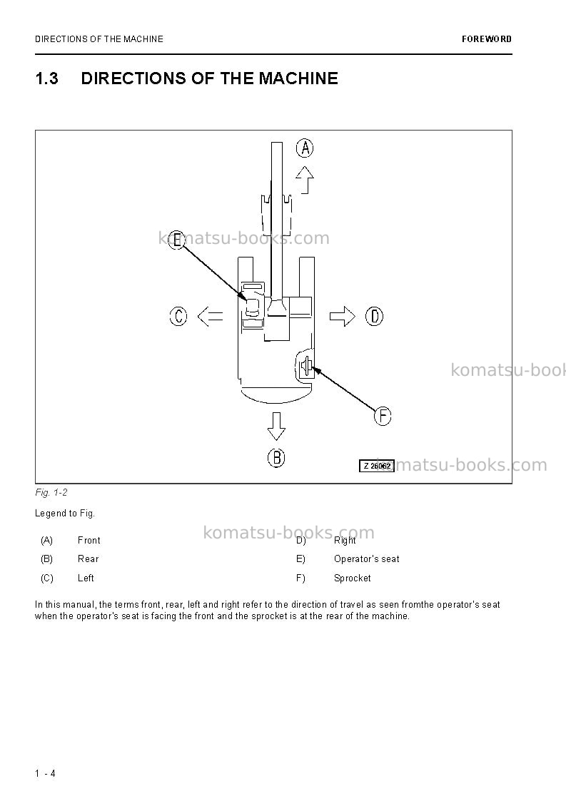 Komatsu pc3000-6deu Operation manual cover Page 6 Komatsu pc3000-6deu Operation manual cover Page 6