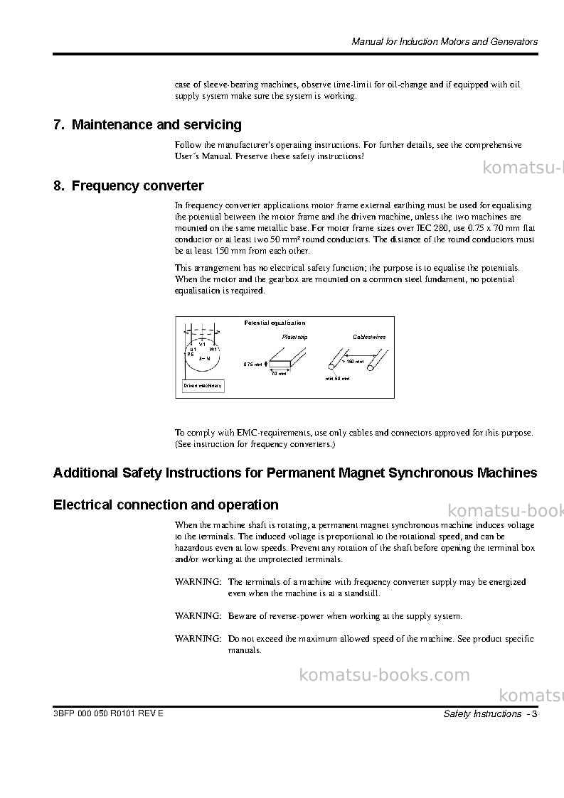 Komatsu pc3000e-6deu Operation manual cover Page 6 Komatsu pc3000e-6deu Operation manual cover Page 6