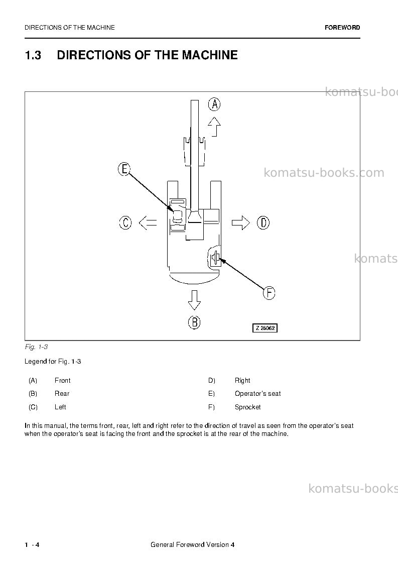 Komatsu pc3000-6deu Operation manual cover Page 6