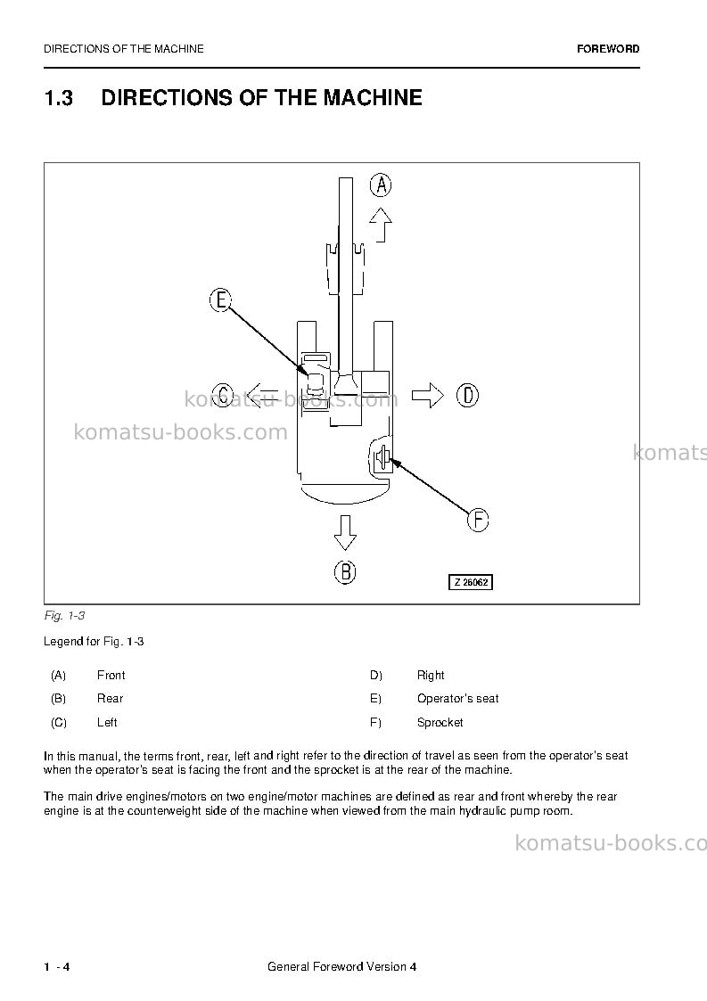 Komatsu pc3000-6deu Operation manual cover Page 6 Komatsu pc3000-6deu Operation manual cover Page 6