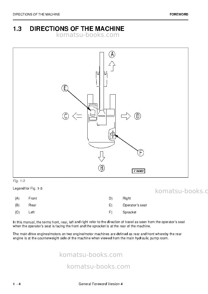 Komatsu pc3000e-6deu Operation manual cover Page 6 Komatsu pc3000e-6deu Operation manual cover Page 6