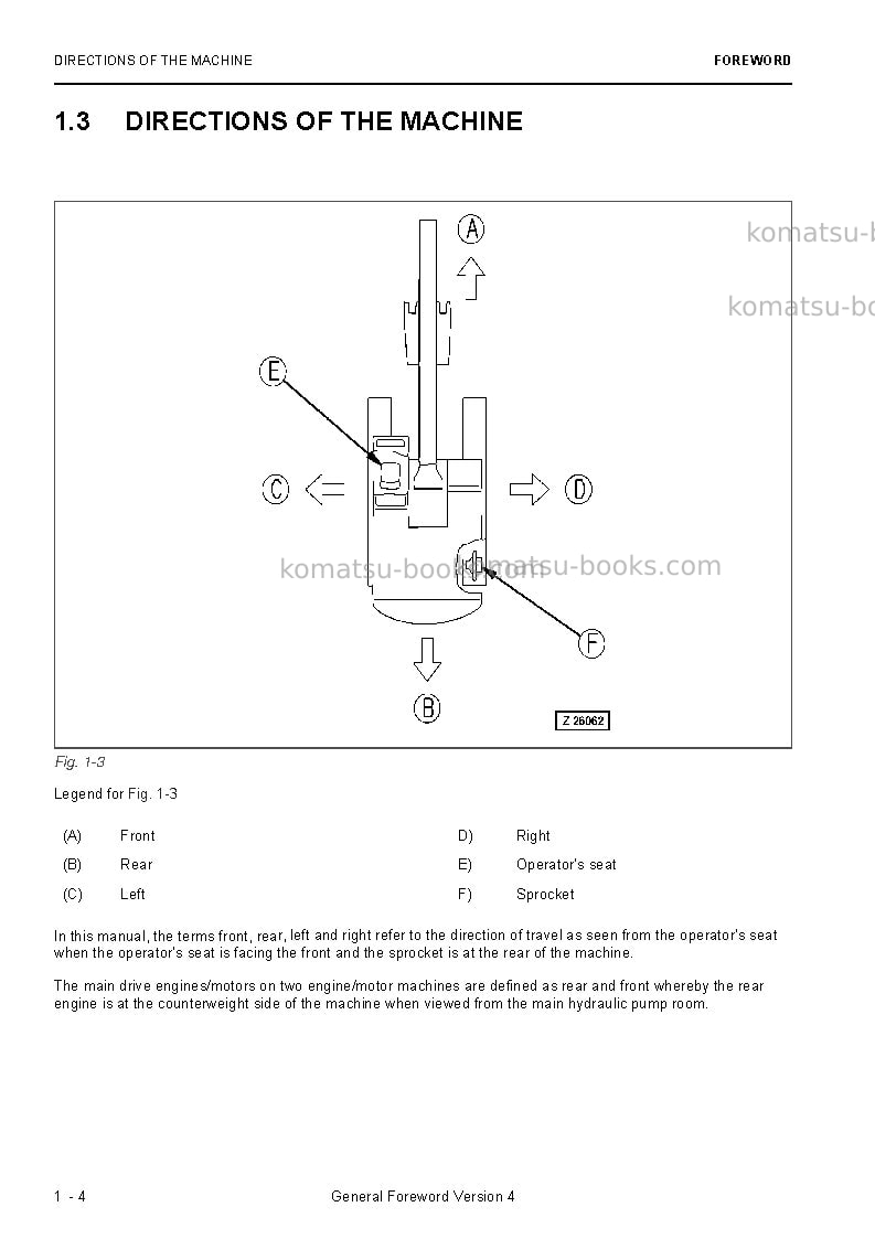 Komatsu pc3000-6deu Operation manual cover Page 6 Komatsu pc3000-6deu Operation manual cover Page 6