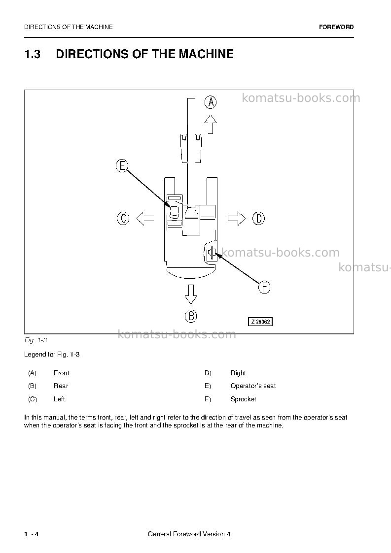 Komatsu pc4000e-6deu Operation manual cover Page 6 Komatsu pc4000e-6deu Operation manual cover Page 6