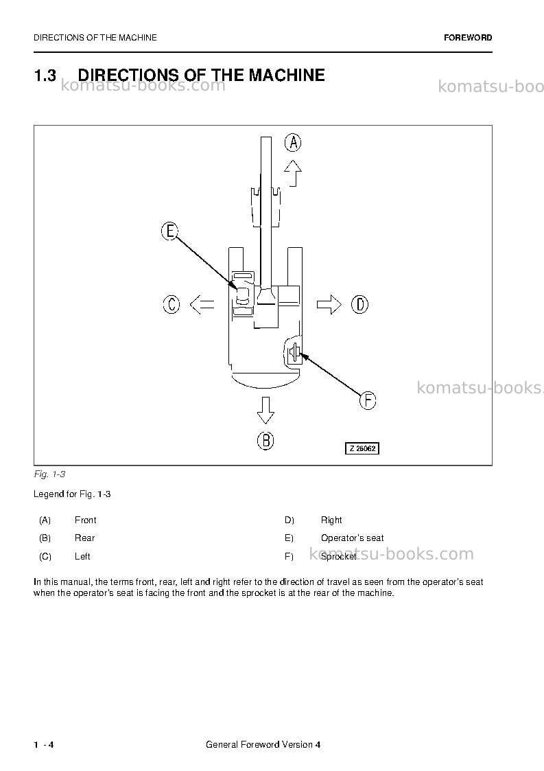 Komatsu pc4000-6deu Operation manual cover Page 6 Komatsu pc4000-6deu Operation manual cover Page 6