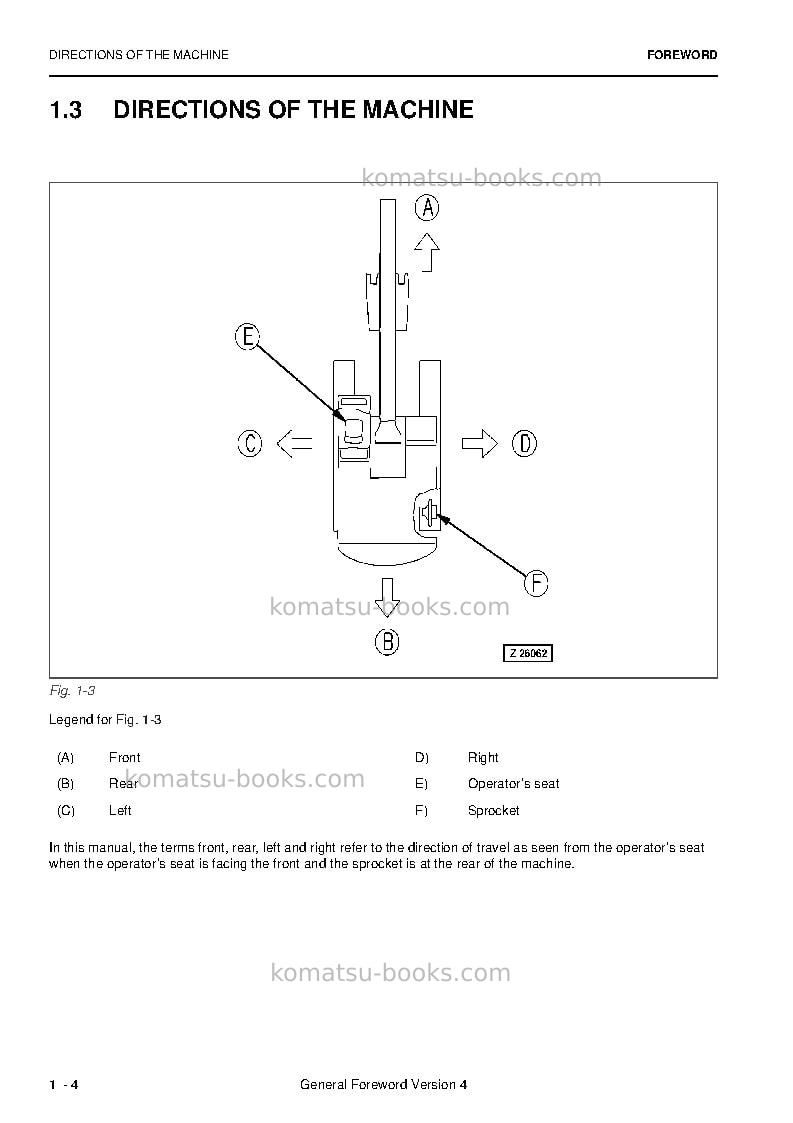 Komatsu pc4000e-6deu Operation manual cover Page 6 Komatsu pc4000e-6deu Operation manual cover Page 6