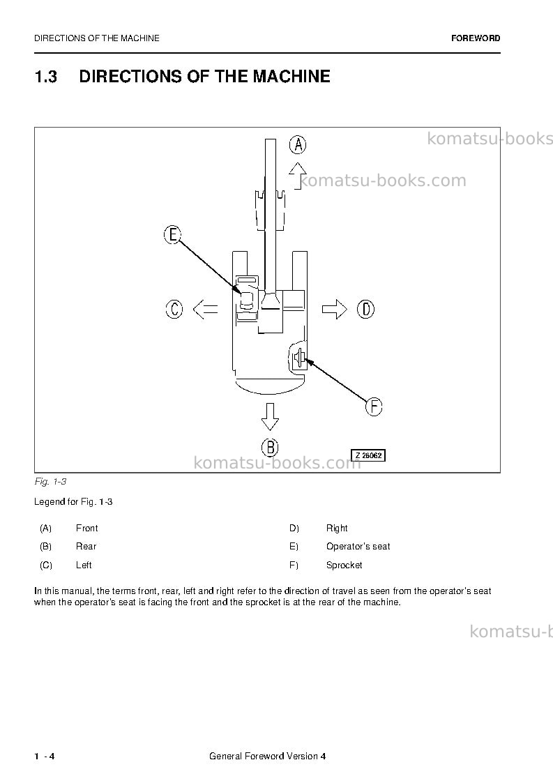 Komatsu pc4000-6deu Operation manual cover Page 6 Komatsu pc4000-6deu Operation manual cover Page 6