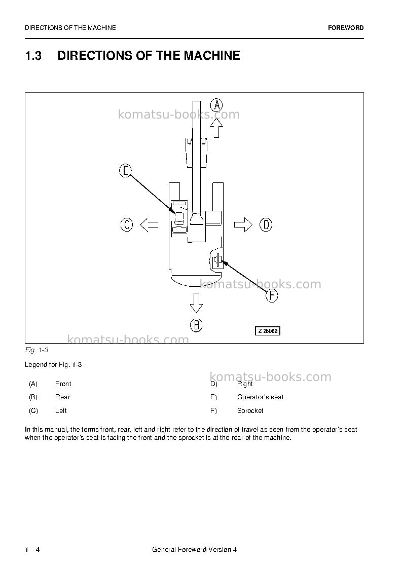 Komatsu pc4000-6deu Operation manual cover Page 6 Komatsu pc4000-6deu Operation manual cover Page 6