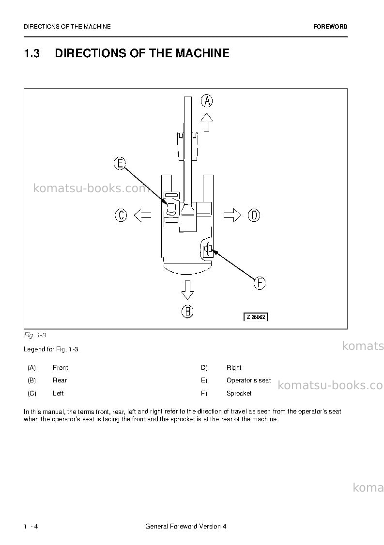 Komatsu pc8000-6deu Operation manual cover Page 6 Komatsu pc8000-6deu Operation manual cover Page 6