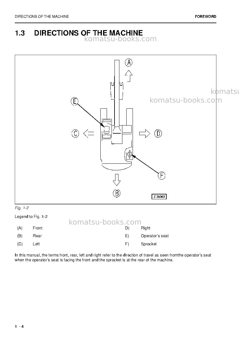 Komatsu pc5500-6deu Operation manual cover Page 6 Komatsu pc5500-6deu Operation manual cover Page 6