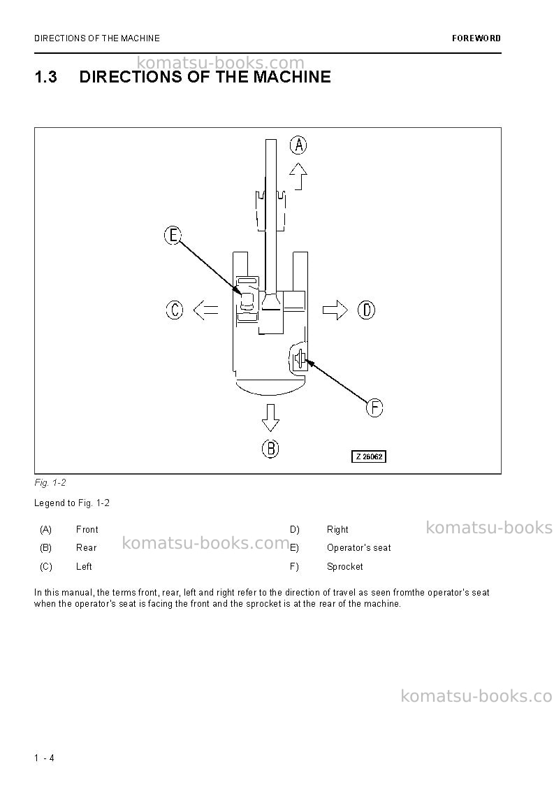 Komatsu pc5500-6deu-electric motor Operation manual cover Page 6 Komatsu pc5500-6deu-electric motor Operation manual cover Page 6