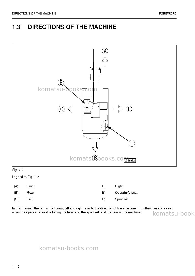 Komatsu pc5500-6deu Operation manual cover Page 6 Komatsu pc5500-6deu Operation manual cover Page 6
