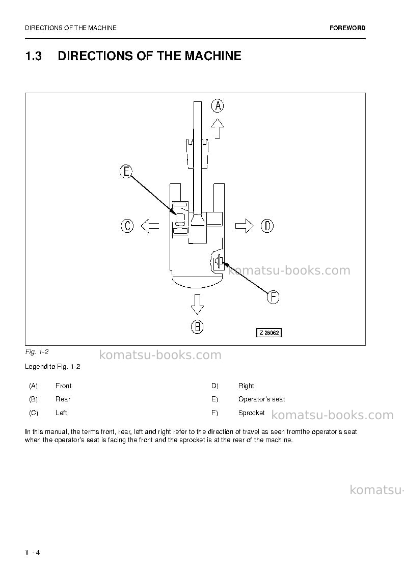 Komatsu pc5500e-6deu Operation manual cover Page 6 Komatsu pc5500e-6deu Operation manual cover Page 6