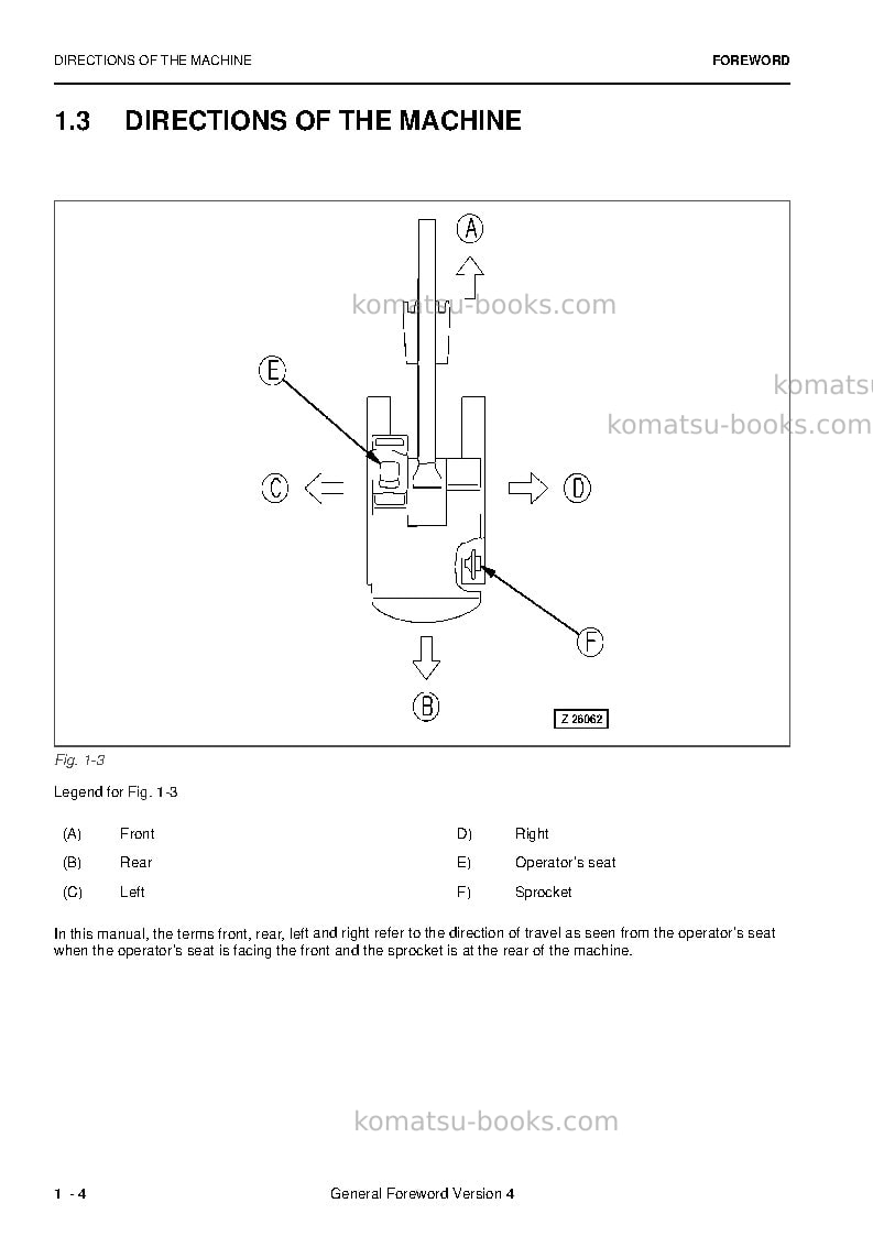 Komatsu pc5500-6deu Operation manual cover Page 6 Komatsu pc5500-6deu Operation manual cover Page 6