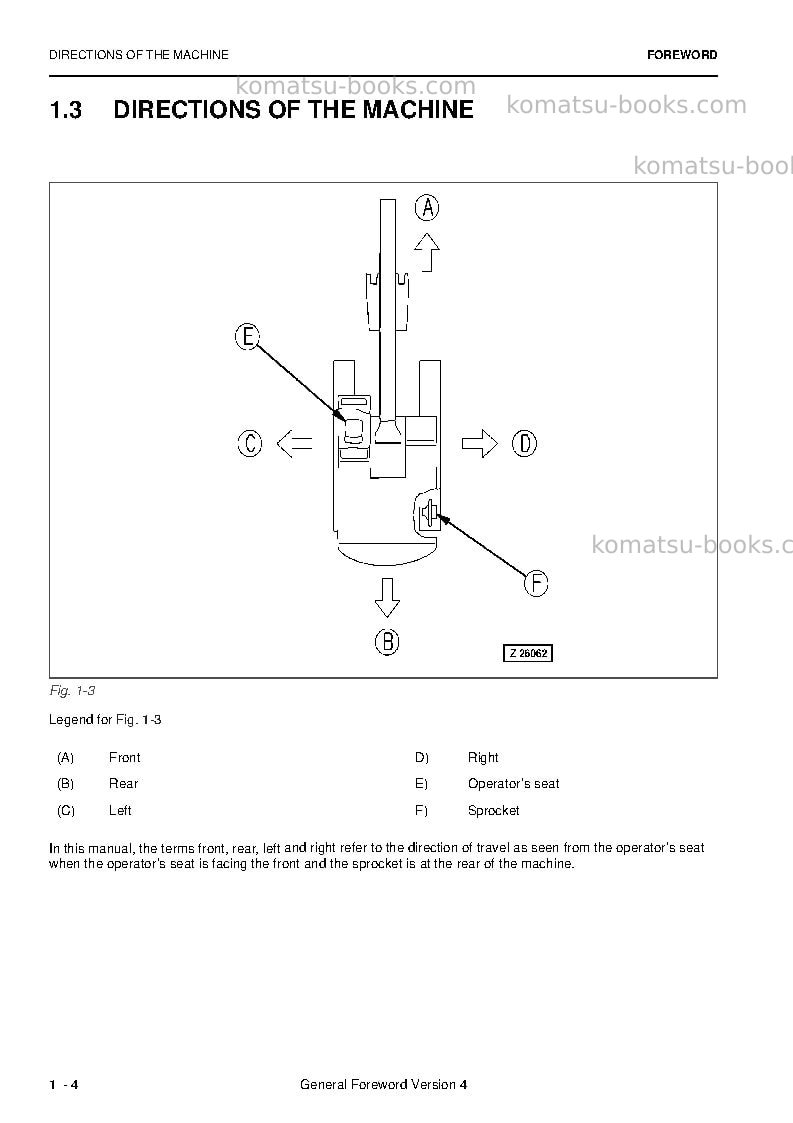 Komatsu pc5500-6deu Operation manual cover Page 6 Komatsu pc5500-6deu Operation manual cover Page 6