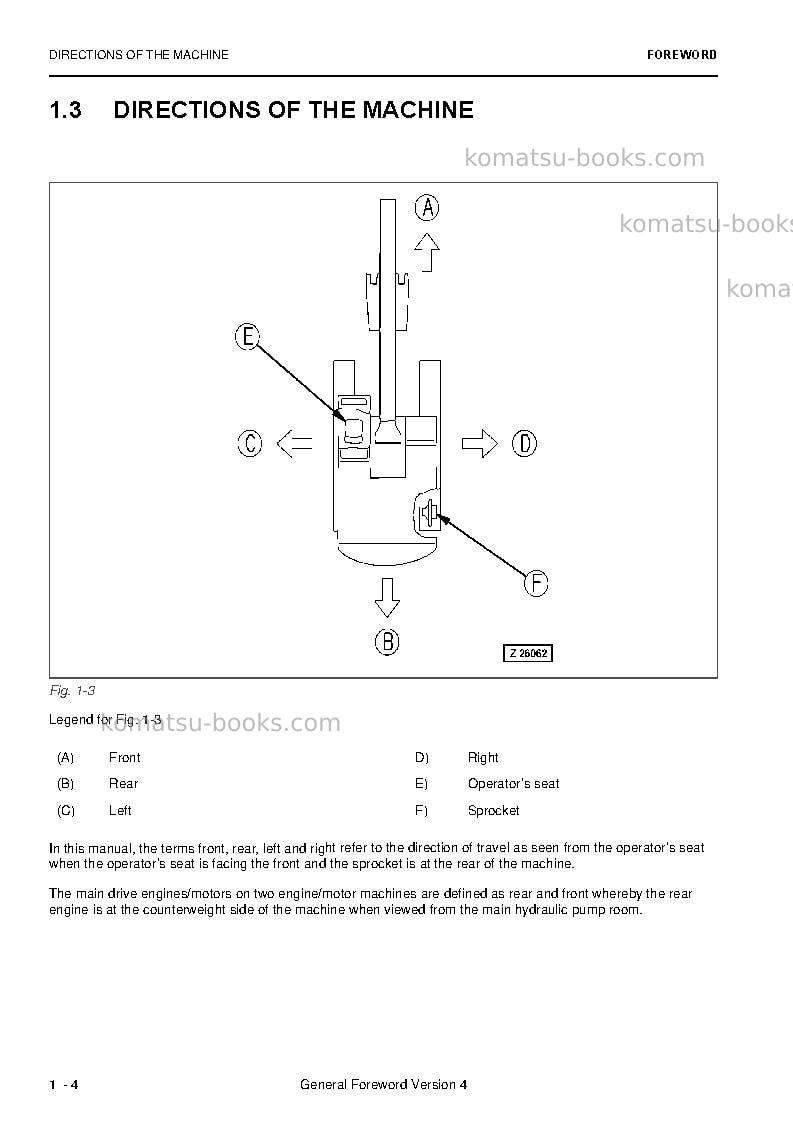 Komatsu pc5500-6deu Operation manual cover Page 6 Komatsu pc5500-6deu Operation manual cover Page 6