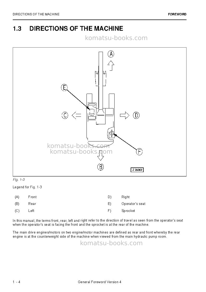 Komatsu pc5500e-6deu Operation manual cover Page 6 Komatsu pc5500e-6deu Operation manual cover Page 6