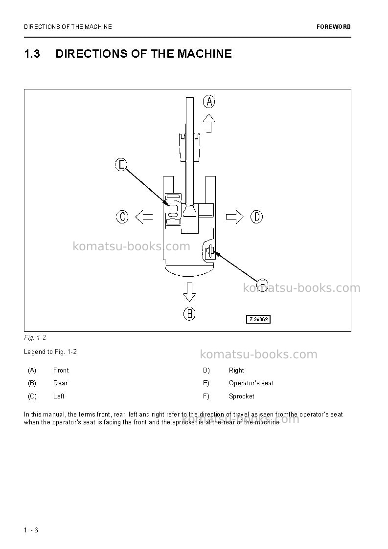 Komatsu pc3000-6deu Operation manual cover Page 6 Komatsu pc3000-6deu Operation manual cover Page 6