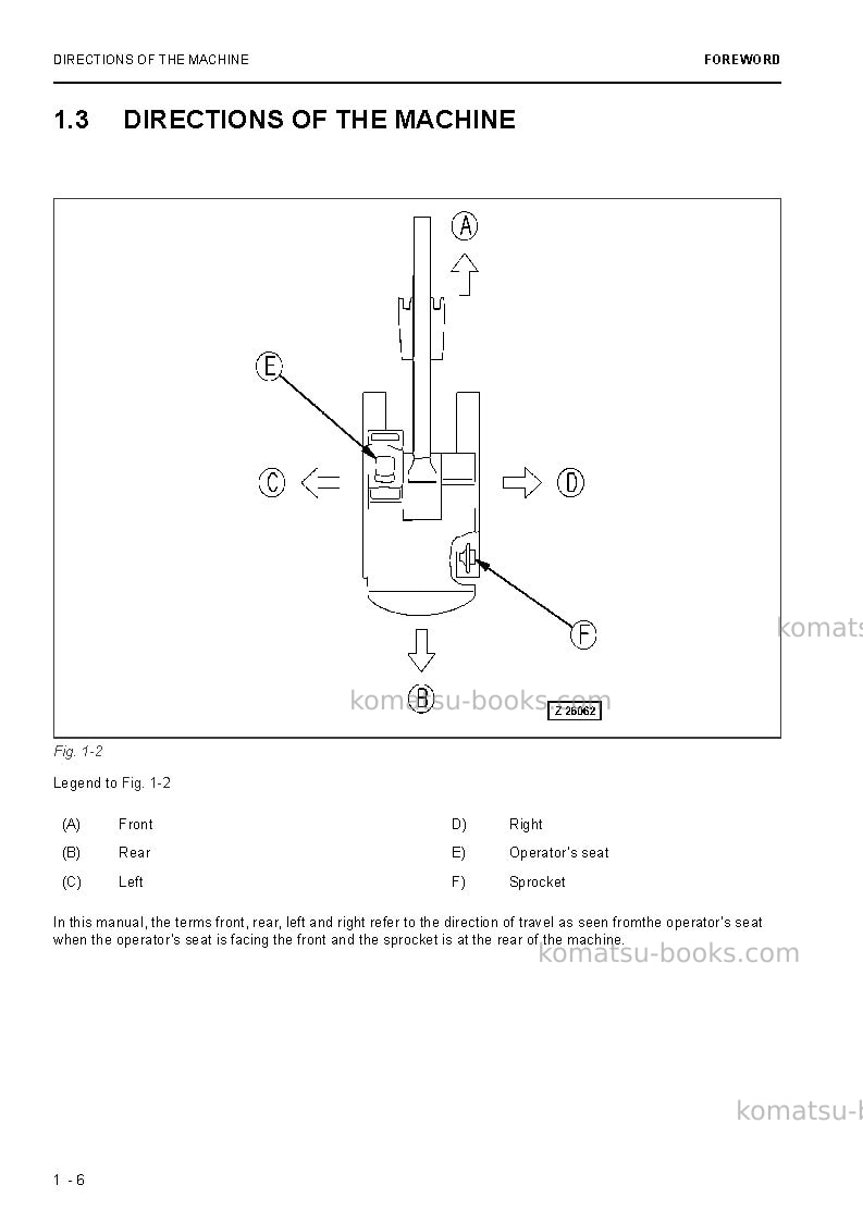 Komatsu pc3000-6deu Operation manual cover Page 6 Komatsu pc3000-6deu Operation manual cover Page 6