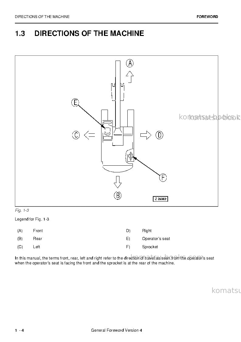 Komatsu pc4000-6deu Operation manual cover Page 6