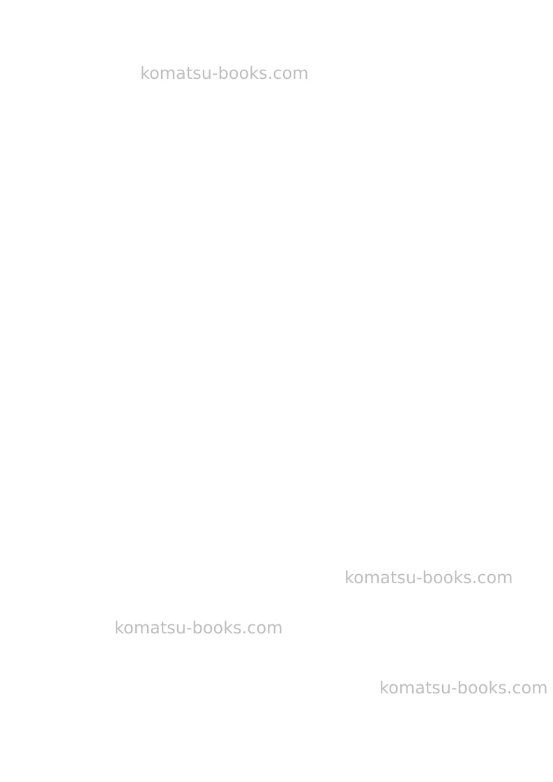 Komatsu pc3000-1deu-electric motor Repair & maintenance cover Page 6