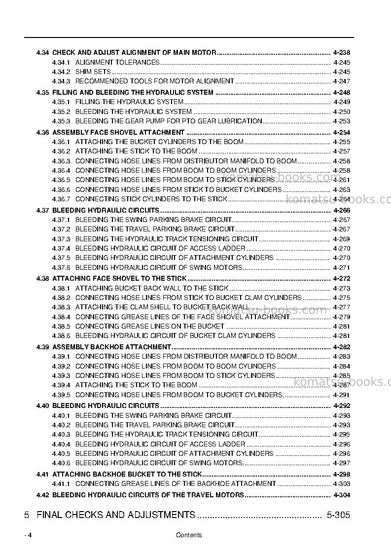 Komatsu pc4000e-6deu Field assembly manual cover Page 6 Komatsu pc4000e-6deu Field assembly manual cover Page 6