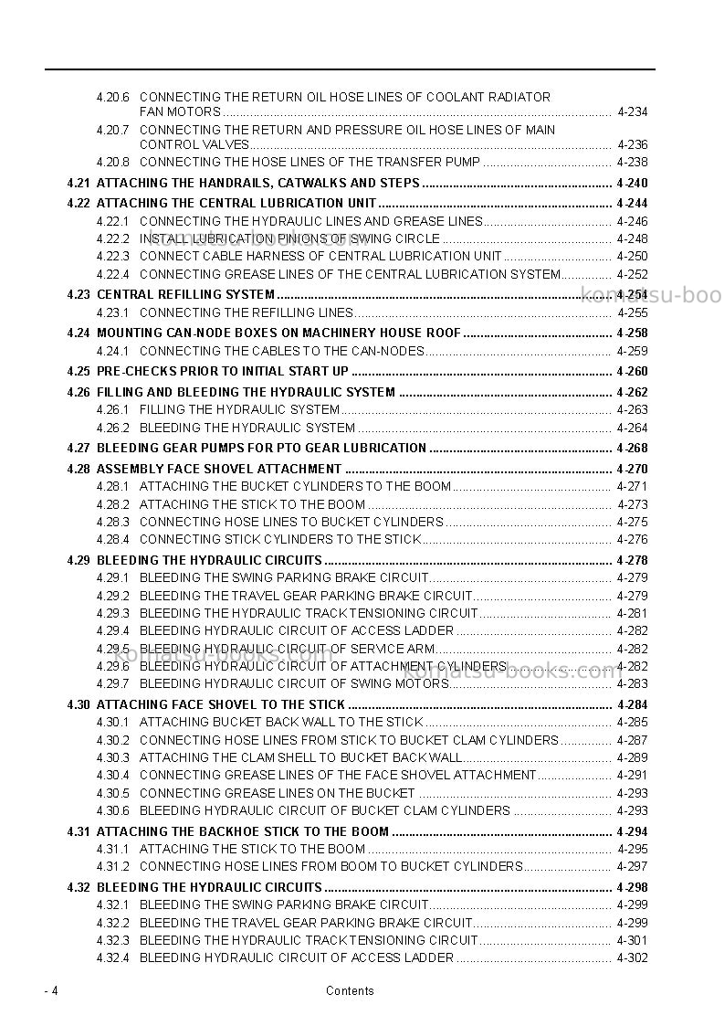 Komatsu pc8000-6deu Field assembly manual cover Page 6 Komatsu pc8000-6deu Field assembly manual cover Page 6