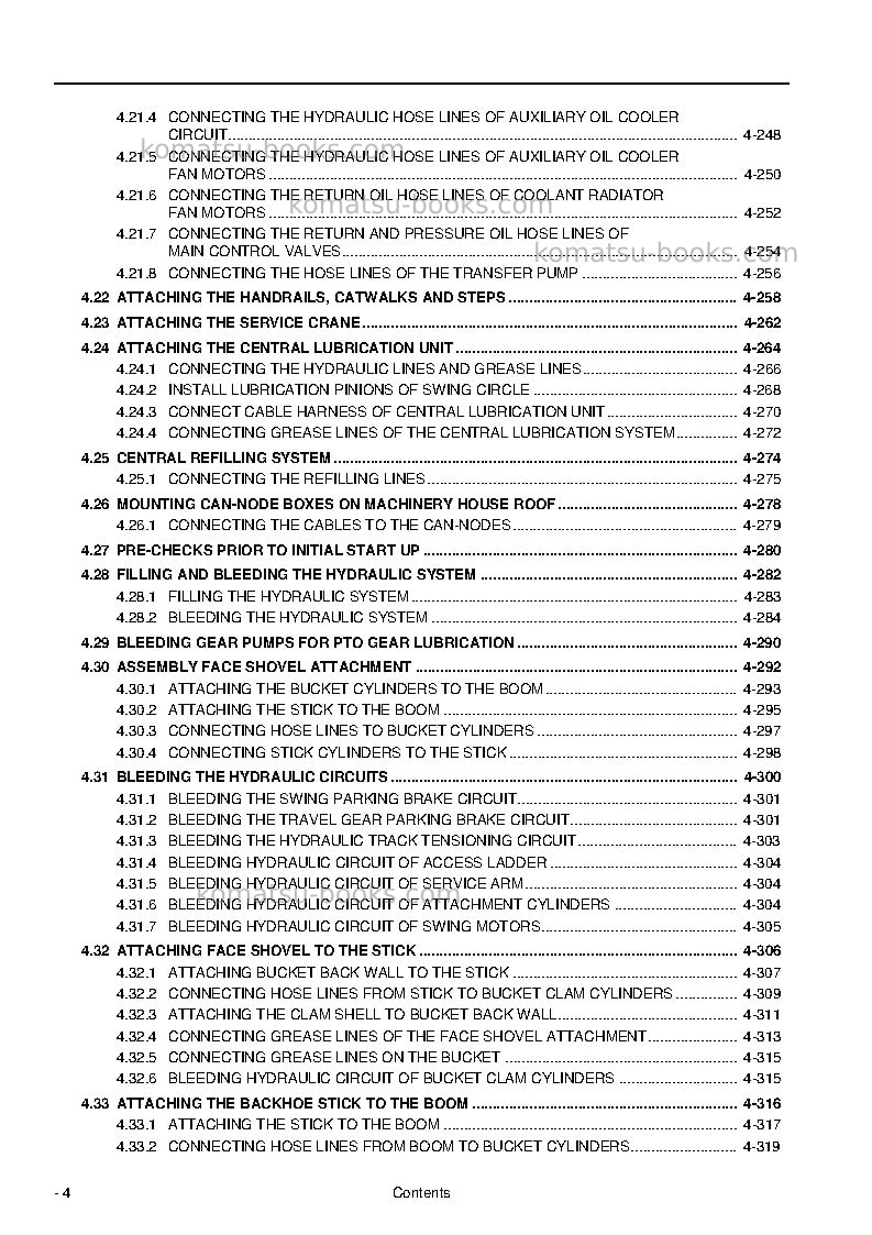 Komatsu pc8000-6deu Field assembly manual cover Page 6 Komatsu pc8000-6deu Field assembly manual cover Page 6